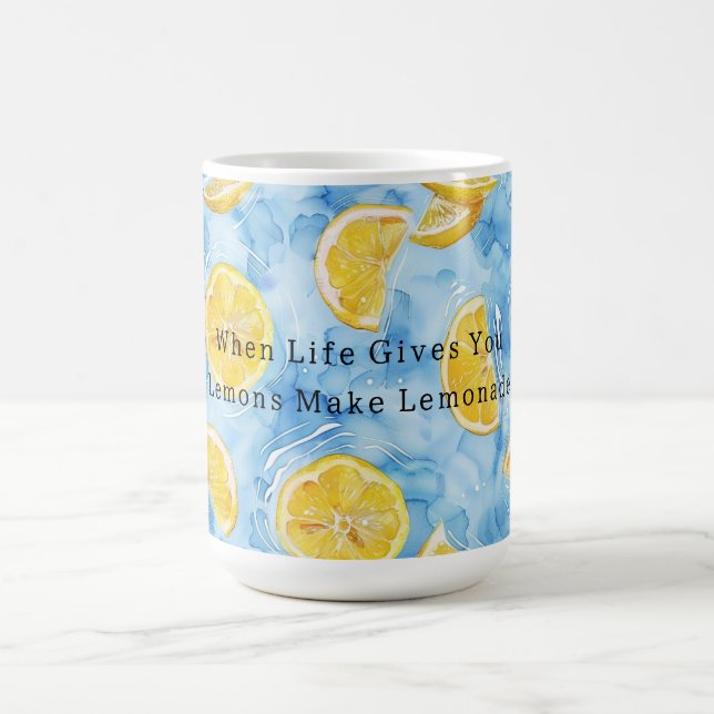 Mug Bleu Quand La Vie Vous Donne Des Citrons Limonade (Centre)