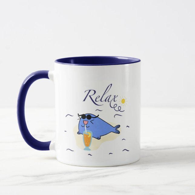 Mug Bleu refroidisseur (Gauche)