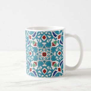Mug Bleu Rouge Vert Blanc Portugais Azulejo Motif