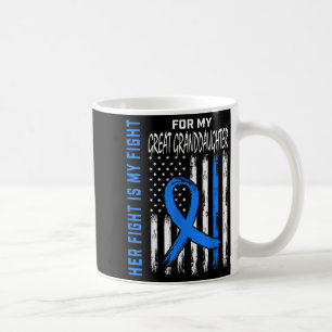 Mug Bleu Sa lutte contre le diabète de sensibilisation