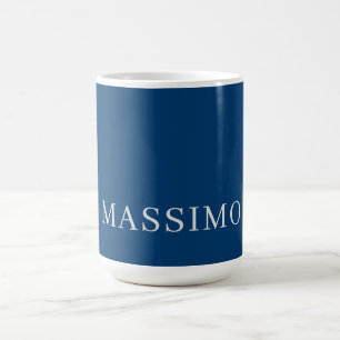 Mug Bleu Simple Tendance Minimaliste Professionnel