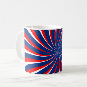 Mug Bleu spiral rouge blanc...