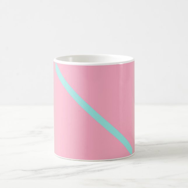 Mug Bleu sur muqueuse rose (Centre)