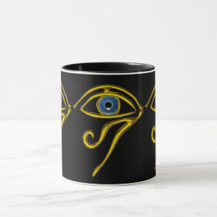 Mug BLEU TALISMAN / OR HORUS OEIL noir