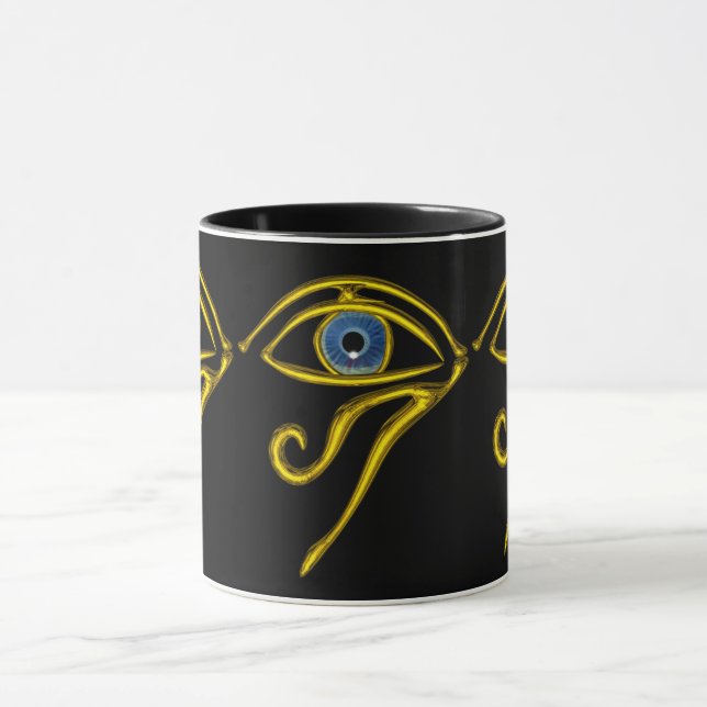 Mug BLEU TALISMAN / OR HORUS OEIL noir (Centre)