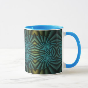 Mug Bleu Tango Bleu Abstrait Spiral
