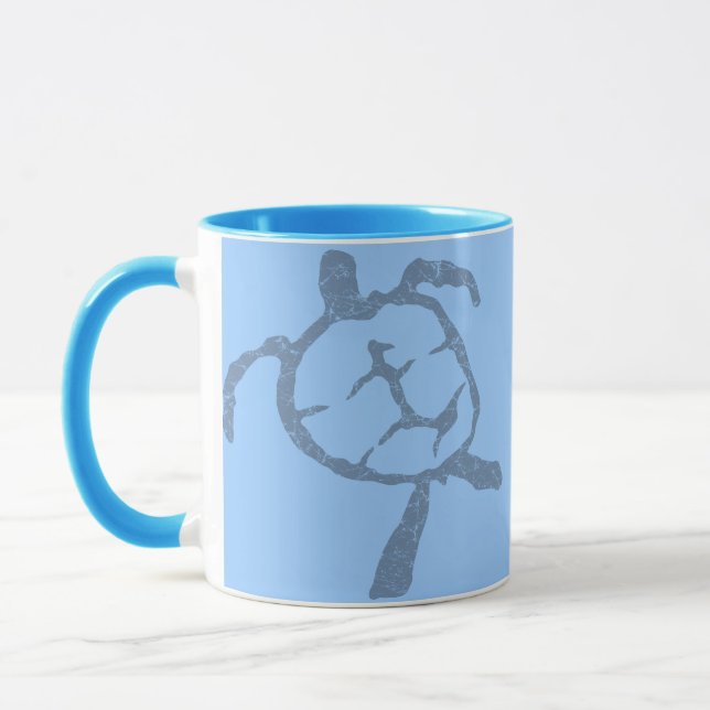 Mug bleu-tortue (Gauche)