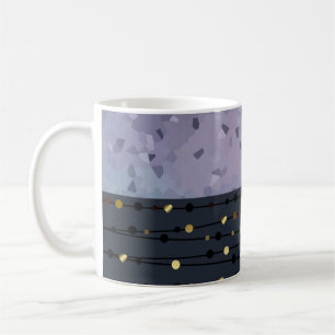 Mug Bleu-violet, abstraction
