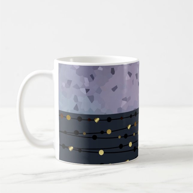 Mug Bleu-violet, abstraction (Gauche)