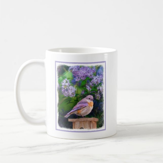 Mug Bleuet de l'Est en neige - Photo originale (Gauche)