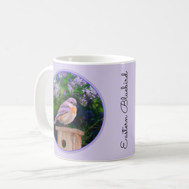 Mug Bleuet de l'Est en neige - Photo originale (Devant gauche)