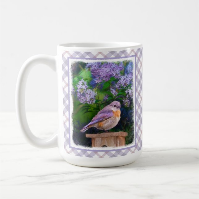 Mug Bleuet de l'Est en neige - Photo originale (Gauche)