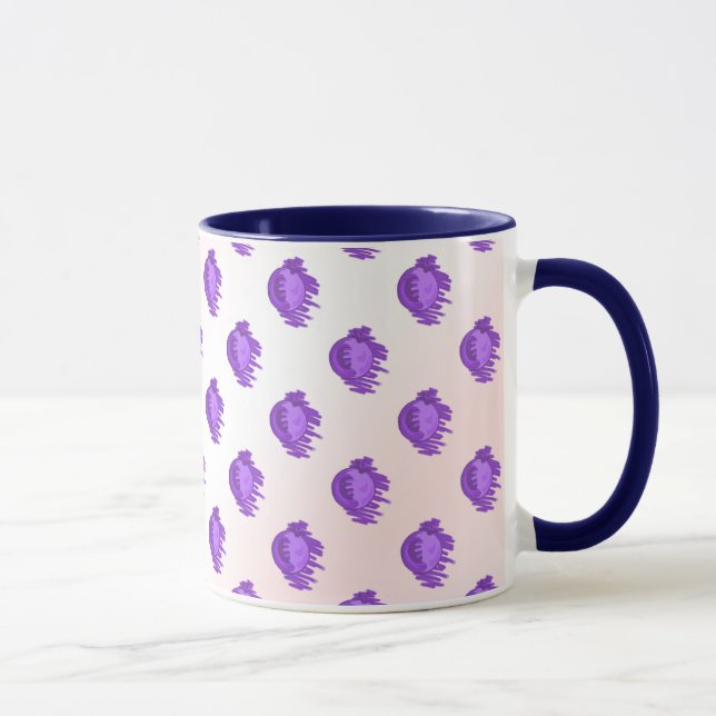 Mug Bleuets et crème Motif de fruits (Droite)