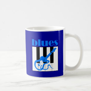 Mug Bleus de piano et de guitare