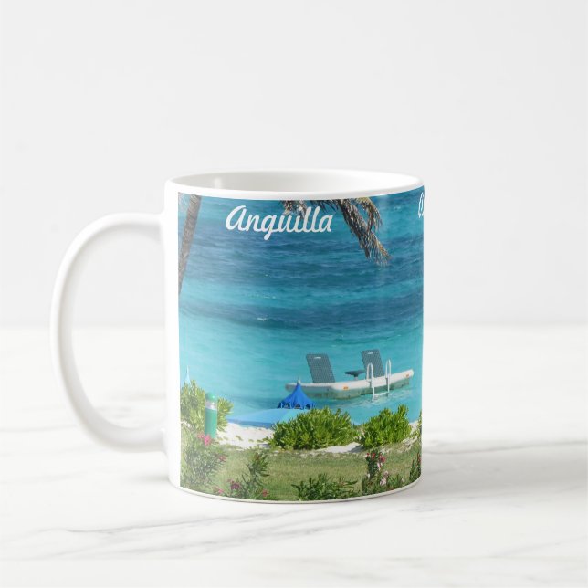 Mug Bleus et verts d'Anguilla (Gauche)