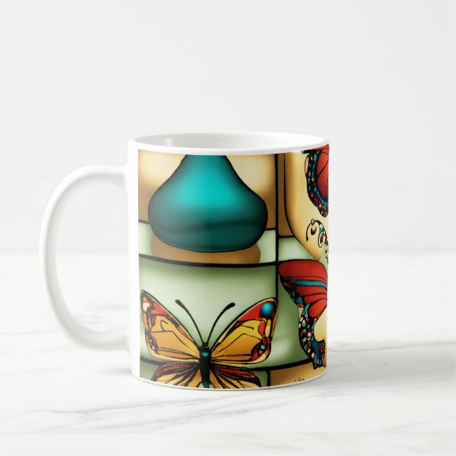 Mug Bliss Papillon - Conception de la Coupe de Café Co (Gauche)