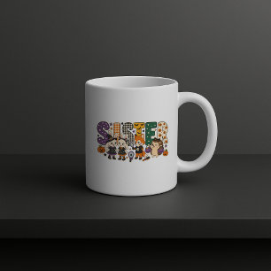 Mug Bloc de lettres de la lettre de Sister Squad