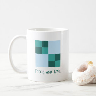 Mug Bloc de patchwork double quatre couleurs 3 - un je
