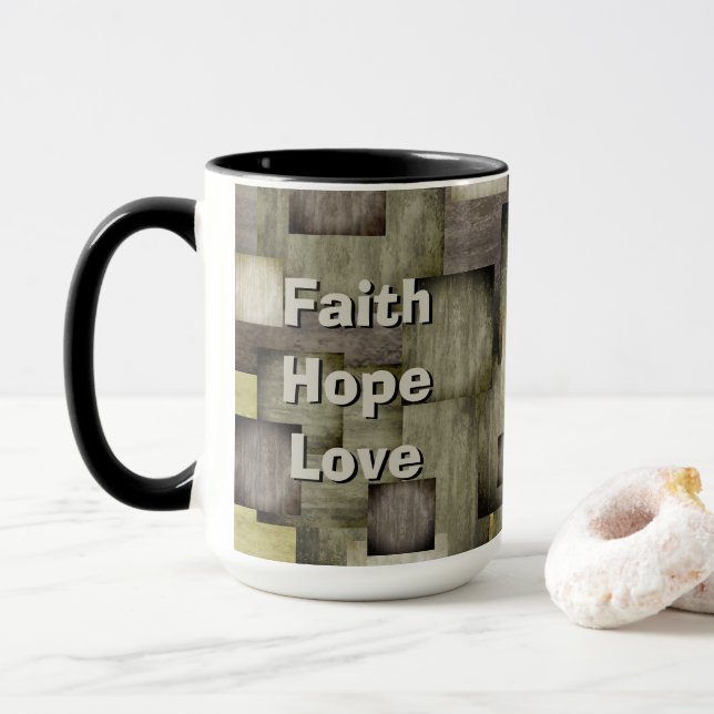 Mug Blocs couleur automne (Avec donut)