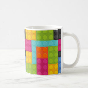Mug blocs de construction rose