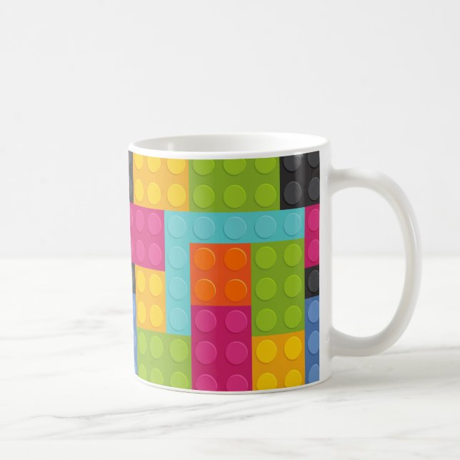 Mug blocs de construction rose (Droite)