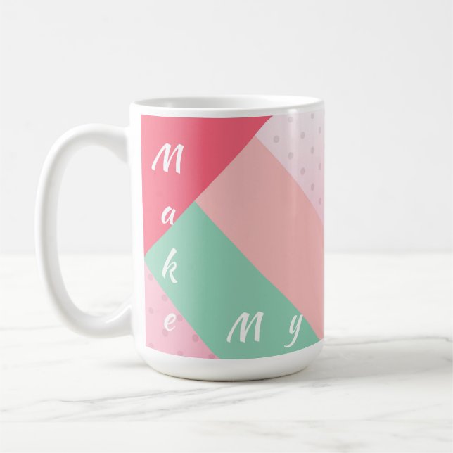 Mug Blocs de couleur rendent ma journée de Musique (Gauche)