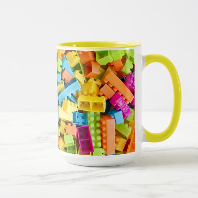Mug Blocs en plastique néon (Droite)