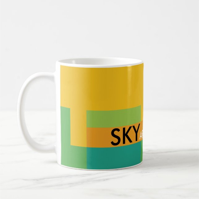 Mug Blocs ensoleillés Vert Jaune (Gauche)