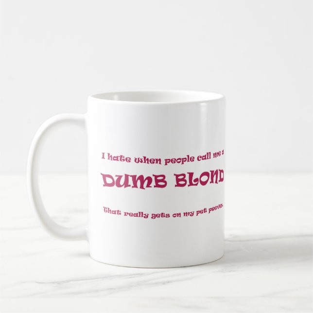 Mug Blond muet (Gauche)
