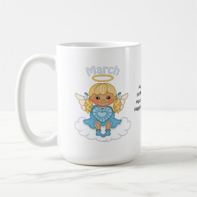 Mug Blonde d'ange de pierre porte-bonheur de mars (Gauche)