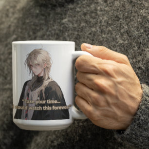 Mug Blonde Long Cheveux Joli gars Anime
