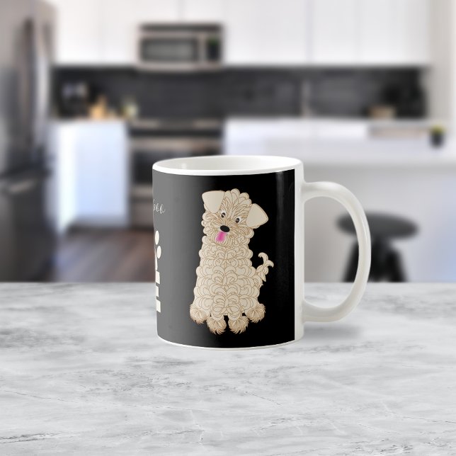 Mug Blonde mignonne Maltipoo Chien Amour (Créateur téléchargé)