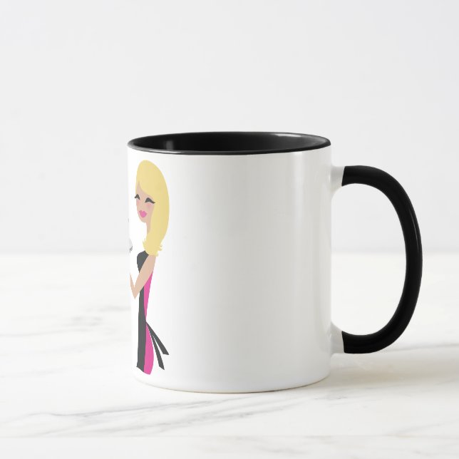 Mug Blonde onduleuse de Cutie de petit gâteau de 311 (Droite)