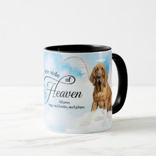 Mug Bloodhound Chien Angel Custom Pet Memorial