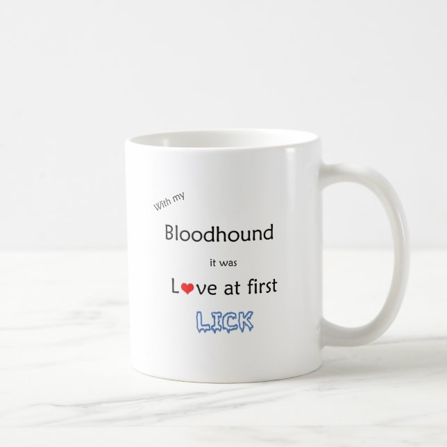 Mug Bloodhound Love at First Lick (Droite)