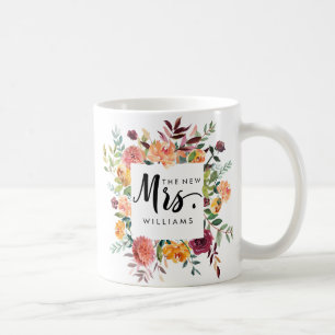 Mug Bloom rustique MARIAGE LE NOUVEAU MRS Typographi