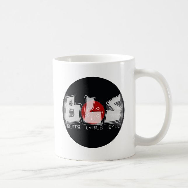 Mug BLS vinyle record - Beats paroles compétence = HIP (Droite)