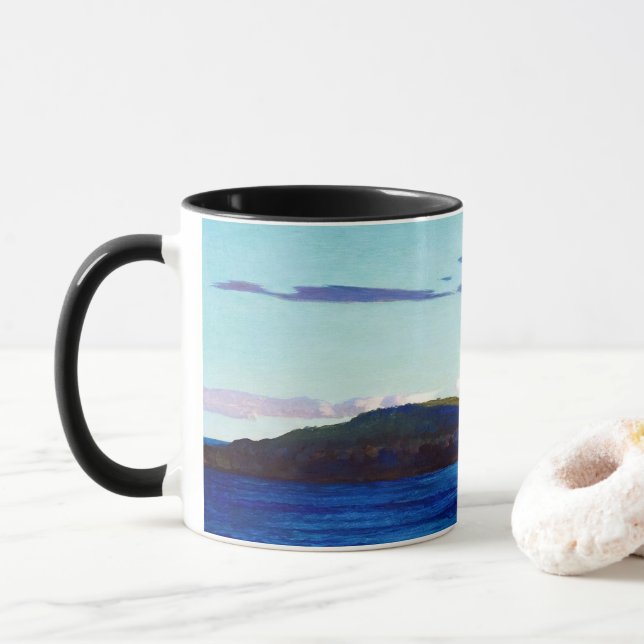 Mug Blubber Island, Maine par Newell Convers Wyeth (Avec donut)
