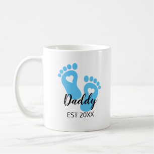 Mug Blue Baby Feed New Dad Baby Boy