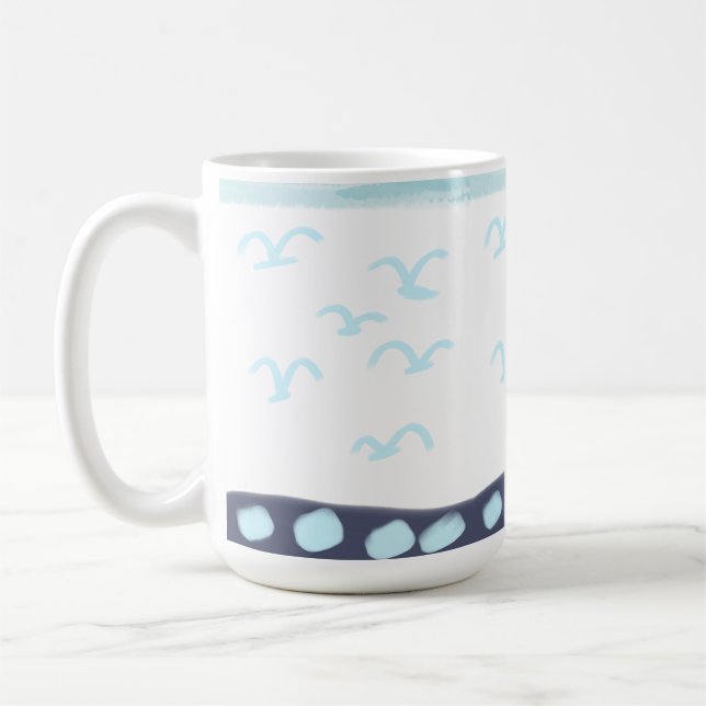 Mug Blue birds mug-ceramic (Gauche)