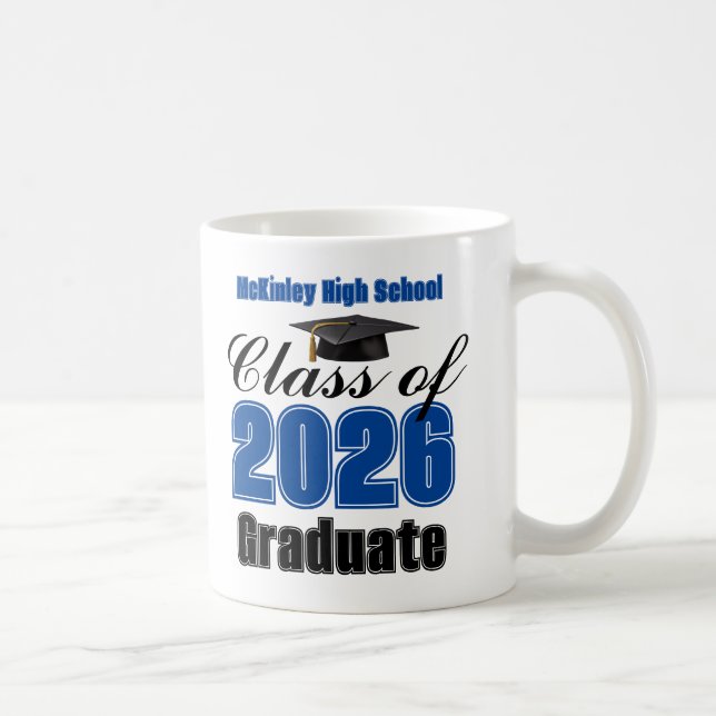 Mug Blue Class of 2026 Graduation Keepsake (Droite)