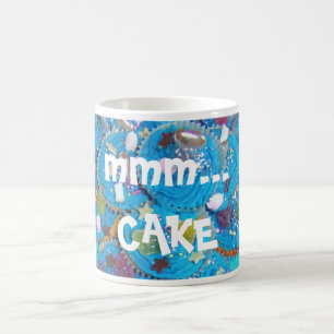 Mug Blue Cupcakes 'mmm...tasse de gâteau