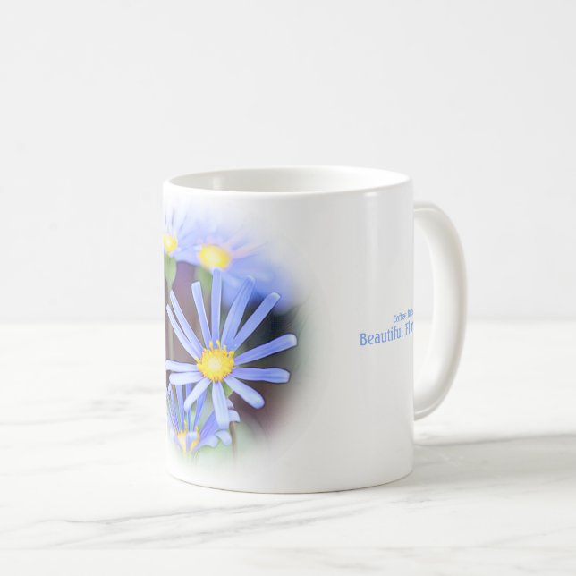 Mug Blue Daisy (Devant droit)
