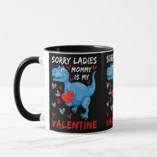 Mug Blue Dinosaur Désolé Mesdames maman est ma Saint V