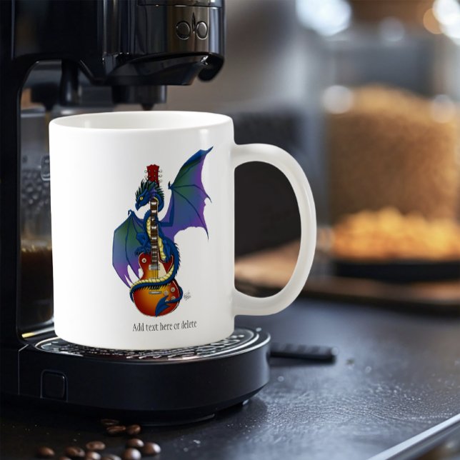 Mug Blue Dragon Sunburst Guitare Music (Créateur téléchargé)