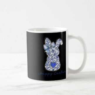 Mug Blue Floral Toile Chinoiserie Bunny Easter For Gir