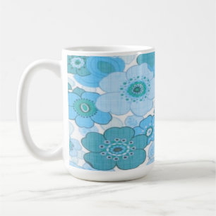 Mug Blue flowers pattern