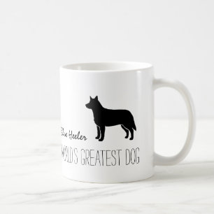Mug Blue Heeler Silhouette le plus grand chien du mond