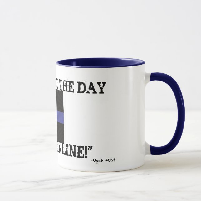 Mug Blue Line mince (tasse de café) "n'est pas (Droite)
