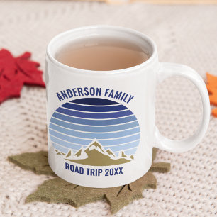 Mug Blue Mountain Sunset Réunion familiale personnalis